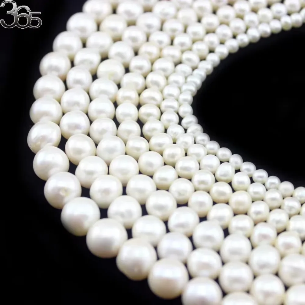 4mm 6mm 8mm 9mm 10mm 11mm 12mm A Grade Nearly Round White Freshwater Natural Pearl Loose Diy Jewelry MakingBeads 14