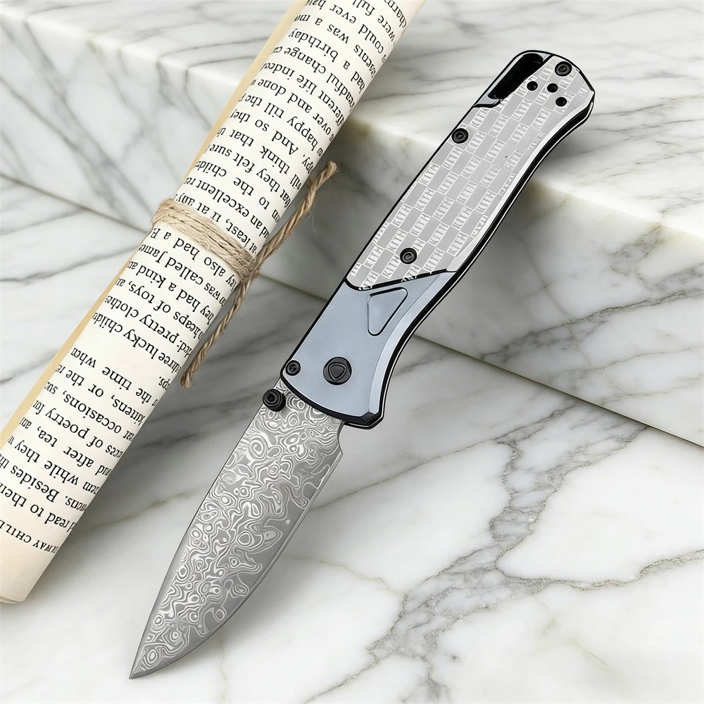 

Складной карманный нож из дамасской стали 535 EDC с эргономичной рукояткой для охоты, кемпинга и активного отдыха, универсальный инструмент для мужчин, подарок