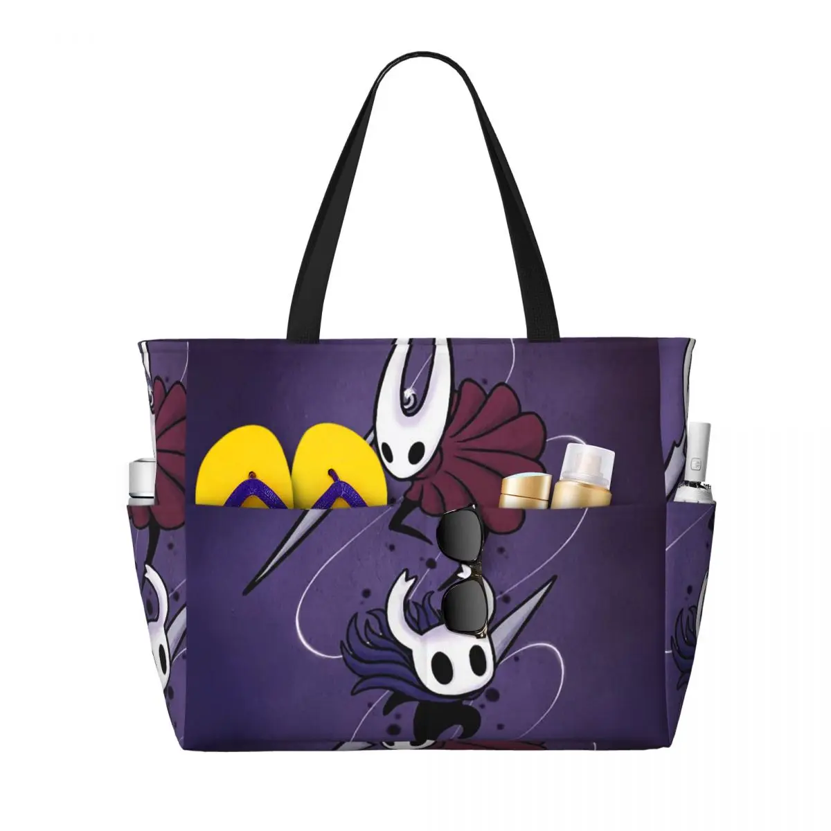 Anime Game Hollow Knight Beach Tote Bag Sport Gym Yoga Duffle Large Tote Bag Women Travel Bag Fitness bag