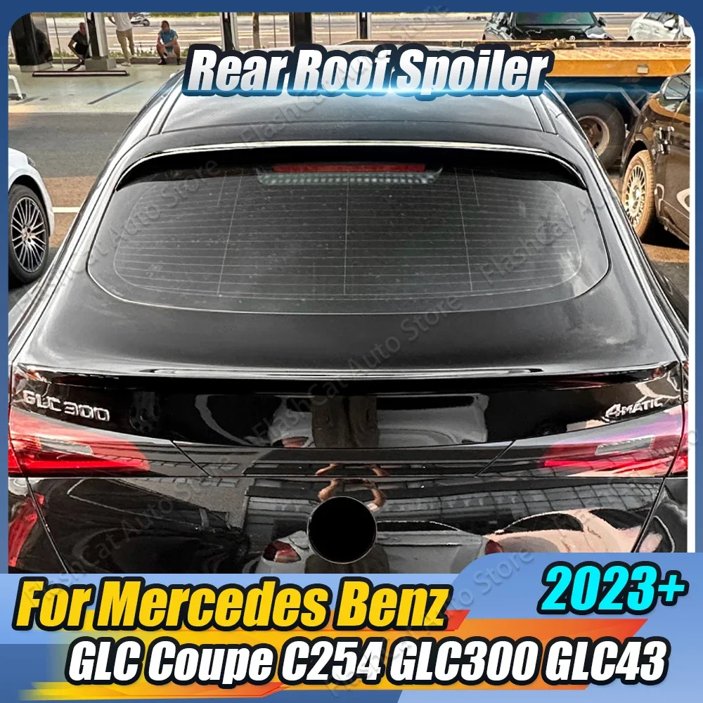 C254 Roof Middle Tail Wing Body Kit Rear Trunk Mid Spoiler Tailgate For Mercedes Benz GLC Coupe C254 GLC300 GLC43 2023 2024 AMG