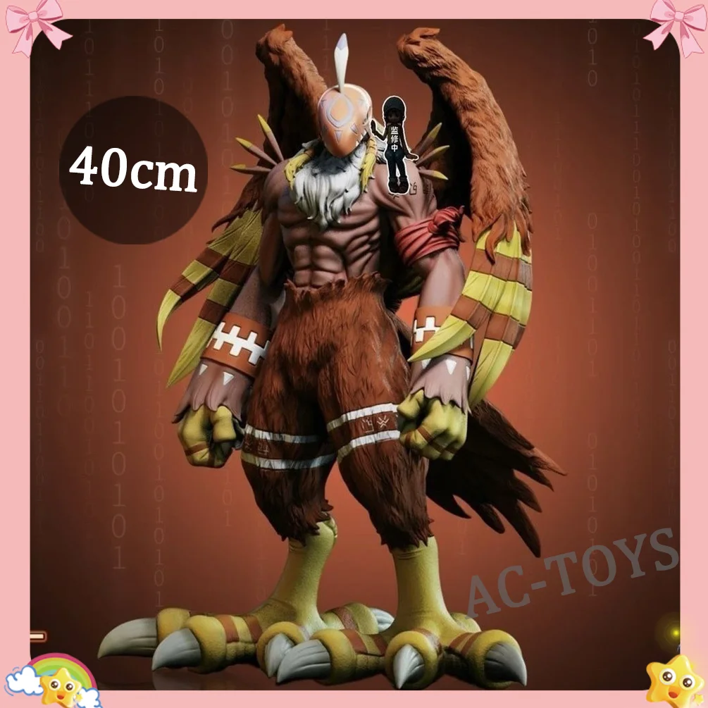 Digimon Adventure Garudamon 1/6 Maßstab Schutzgott-Figur mit Federdetails für 90er-Jahre-Anime-Fans 40cm Bewegliche PVC-Anime-Figur Geschenk