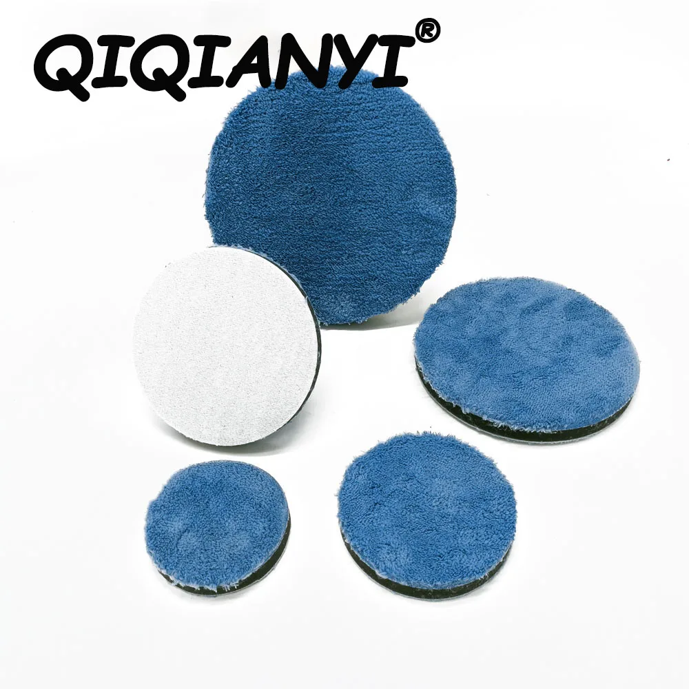 3/4/5/6/7inch Microfiber Polishing Pad Polishing Buffer Pads Buffing Pad Kits Micro Fiber For DA/RO Car Polisher Pack 10