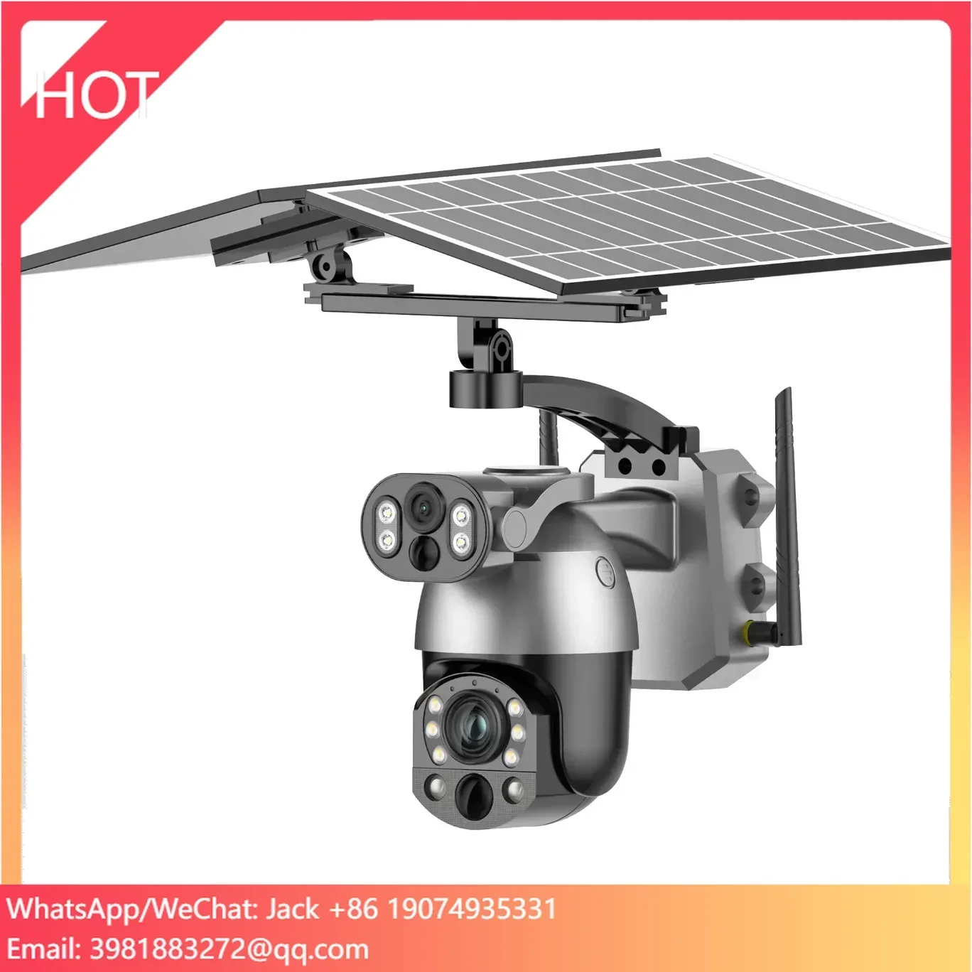 

2024 4G Solar Powered 5MP PTZ IP Security Camera 99X Zoom Outdoor Waterproof Wireless CCTV House Camera Smart