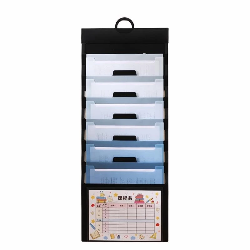 

Wall Hanging File Organizers 6 Pocket Expanding File Folder with Handle Expandable Folder Space Saving Wall Document Bag