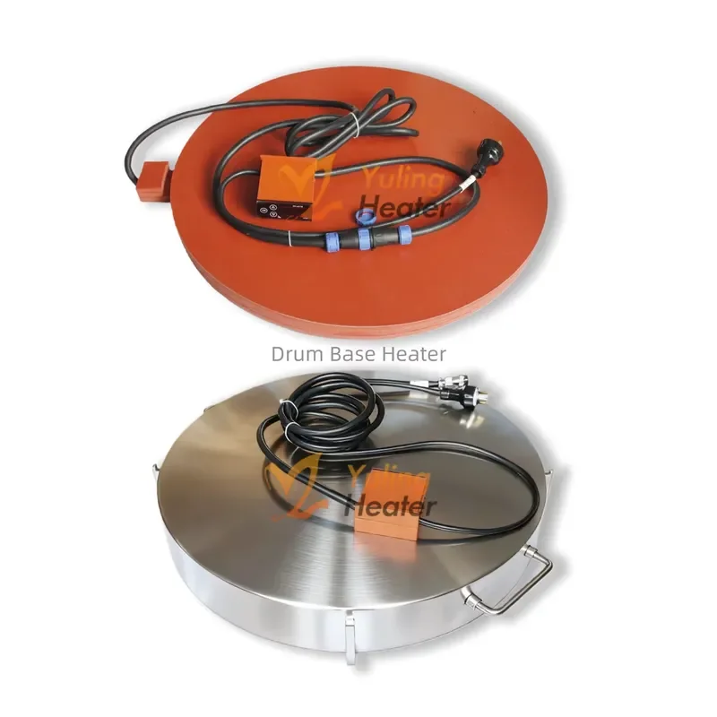 Diameter 560mm Industrial Electric Induction Heater Silicone Rubber Heating Plate Round Oil Drum Bottom Heating Even Heating