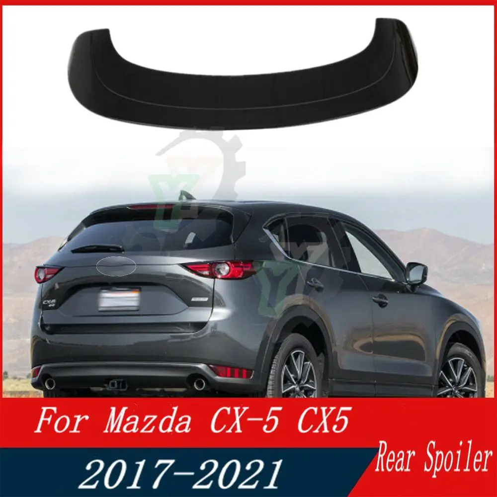 

ABS Plastic Rear Roof Spoiler Trunk Wing Lip Boot Cover For Mazda CX-5 CX5 2017 2018 2019 2020 2021 Car Accessories