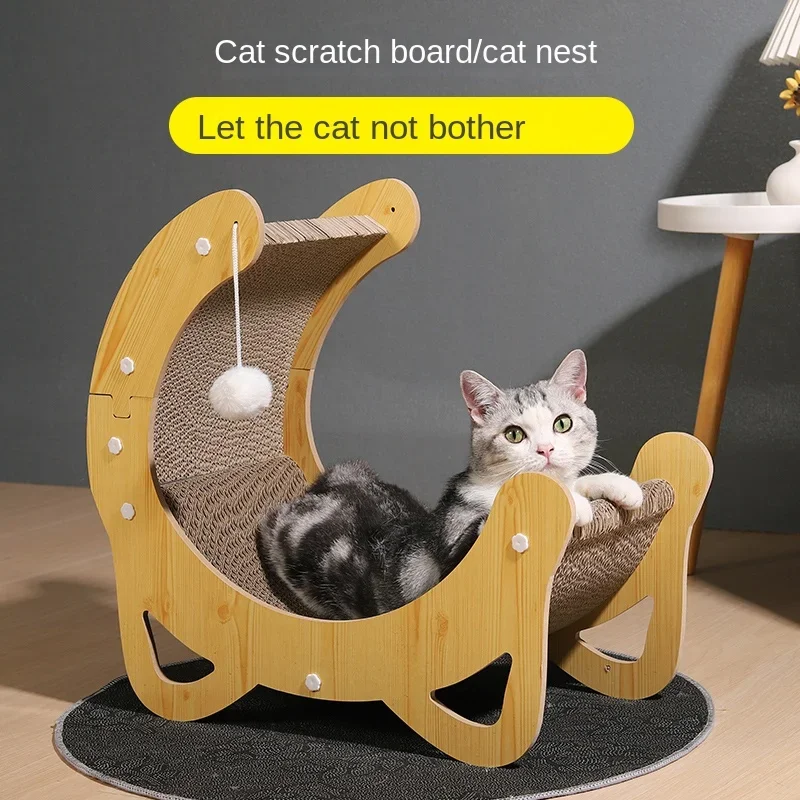 

Cat Claw Board Wear-resistant Shavings Vertical Extra Large Cat Claw Board Toy Self Hi Unboring Claw Grinder Pet Supplies