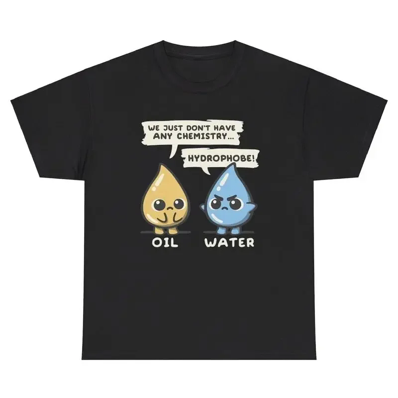 ليس لدي أي كيمياء النفط المياه ميمي تي شيرت مضحك العلوم المعلم المحملة