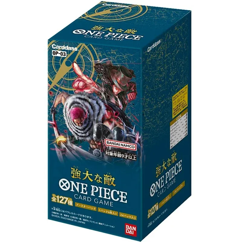 

Bandai Original Anime Booster Box One Piece Powerful enemy OP03 booster Tcg rare Battle Collection Card Children's Toy Gift