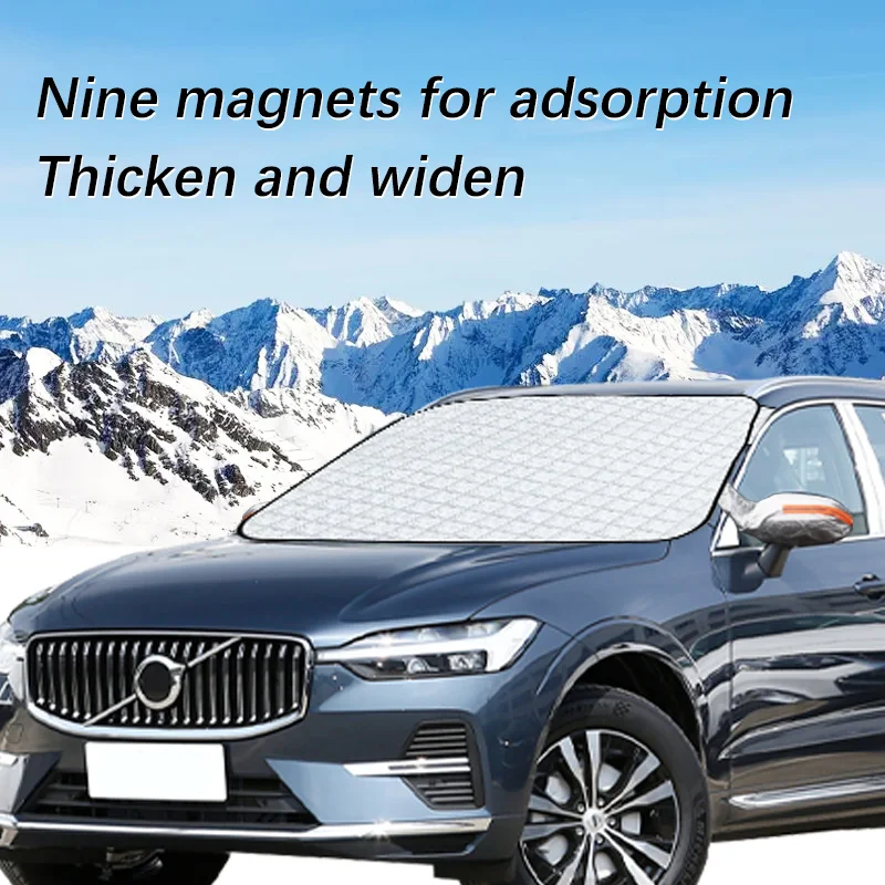 Auto Exterior Accessories For Volvo XC60 Winter Car Snow Shield Shade Front Windshield  Waterproof Ice-Frost Sunshade Cover