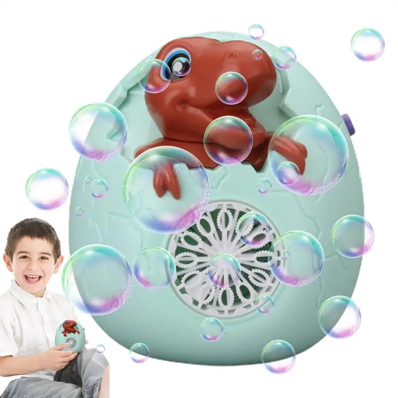 Automatic Bubble Machine LED Outdoor Dinosaur Cartoon Blowing Machine Electric Blowing Machine With Sound And Light For Yards