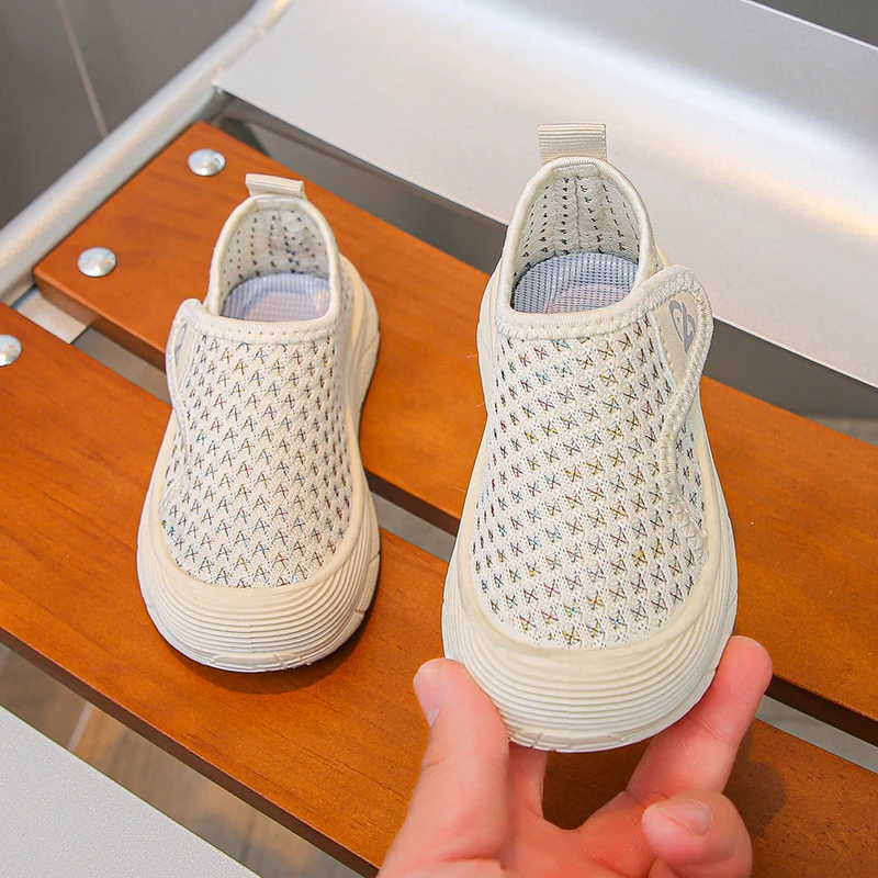 الأطفال حذاء كاجوال الهواء شبكة تنفس الاطفال أحذية رياضية لينة وحيد هوك حلقة الترفيه مرنة العصرية الاطفال حذاء مسطح 21-30 #3