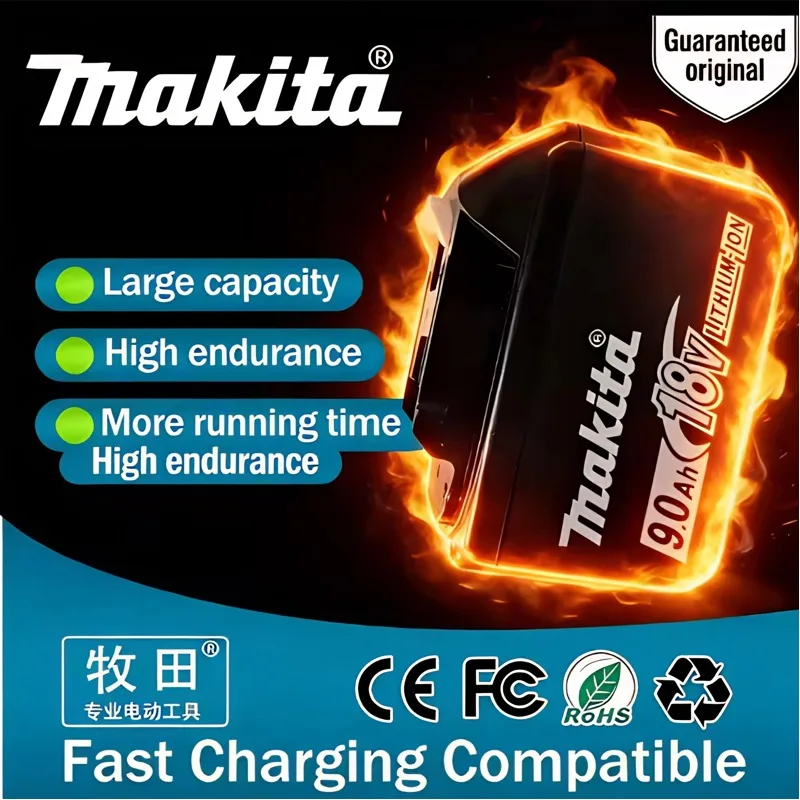 

Makita 18V 9.0Ah Lithium Battery High Capacity Replacement for Power Tools - Choose from Three Sizes