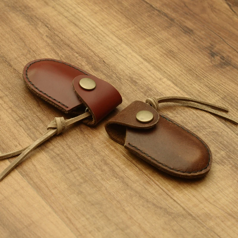 

Outdoor Portable Camping Scabbard for 58mm Folding Tool, Genuine Leather Case Cover, 0.6385 0.6363