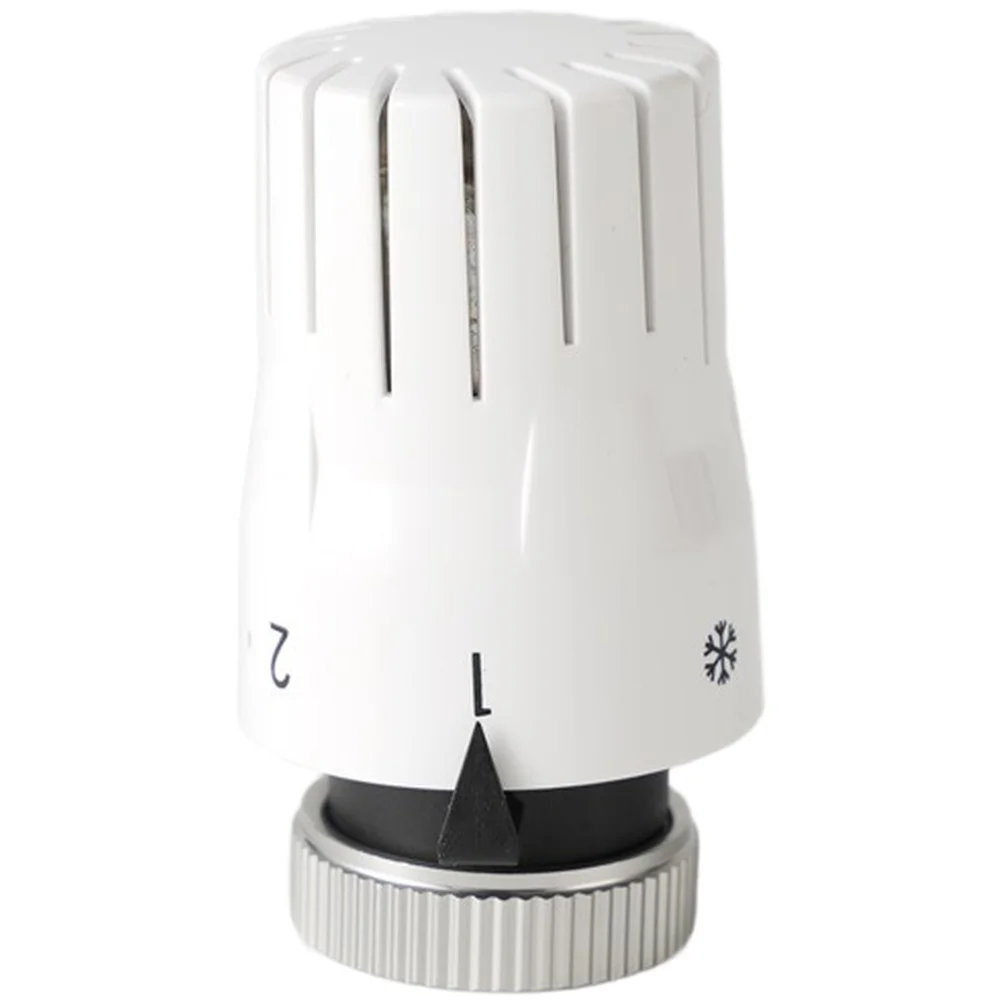 

Radiator Valve Thermostatic Head with M30x1.5 Thread Offering Five Adjustable Temperature Settings and Anti-Freeze Functionality