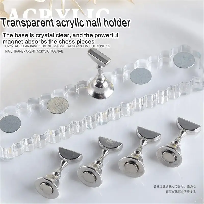 Q1FB Acrylic Practice Stand Tip Display Stand Holder Manicure Tool