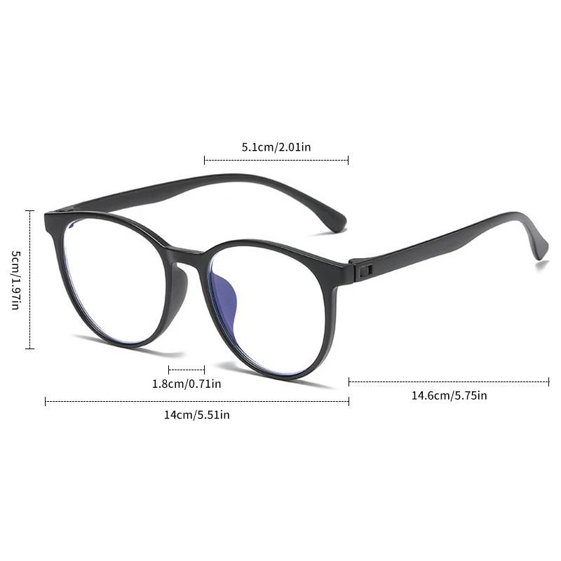 New Large Frame Anti Blue Light Glasses Large Frame Transparent and Minimalist Glasses Unisex Versatile Eye Protection Glasses