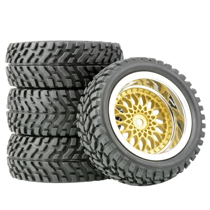 

75mm Off Road Buggy Tires Wheel 12mm Hex Hubs Rubber for 1/14 1/16 1/10 RC Car Wltoys 144001 Scx10 Trxs Trx-4 Tamiya