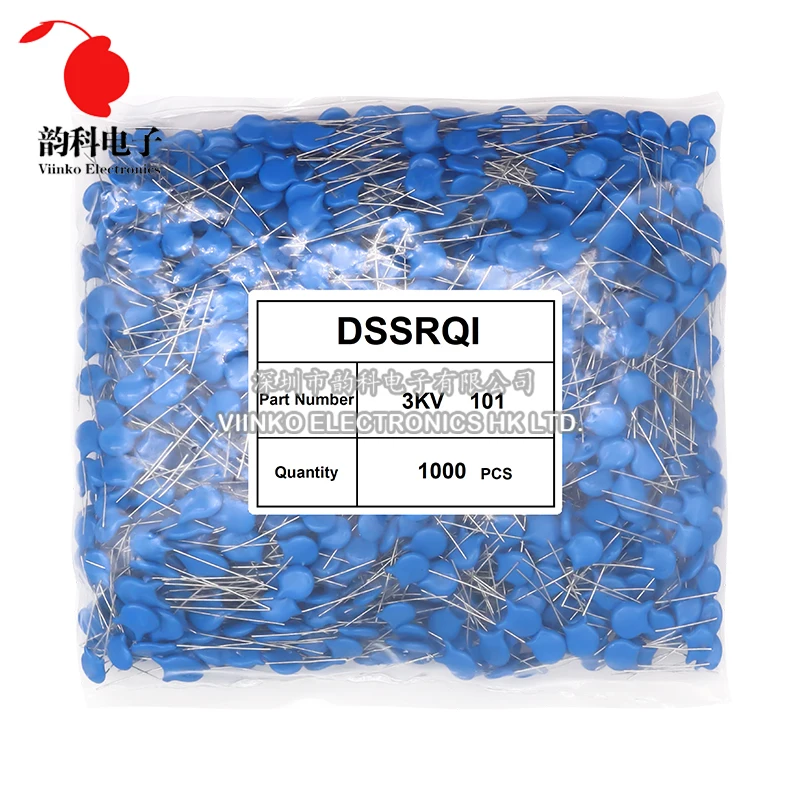 

1000pcs High voltage Ceramic Capacitor 3KV 5PF 10PF 15PF 20PF 22PF 27PF 30PF 47PF 56PF 100PF 220PF 1NF 2.2NF 3.3NF 4.7NF 10NF