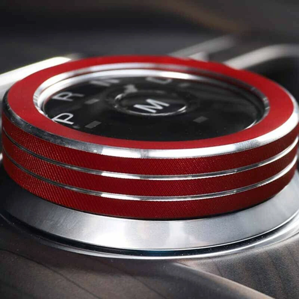 

Gear Shift Panel Elevate Your For Ford Explorer 2020 Interior with Stylish Red Gear Shift Panel Knob Trims 2pcs/Set
