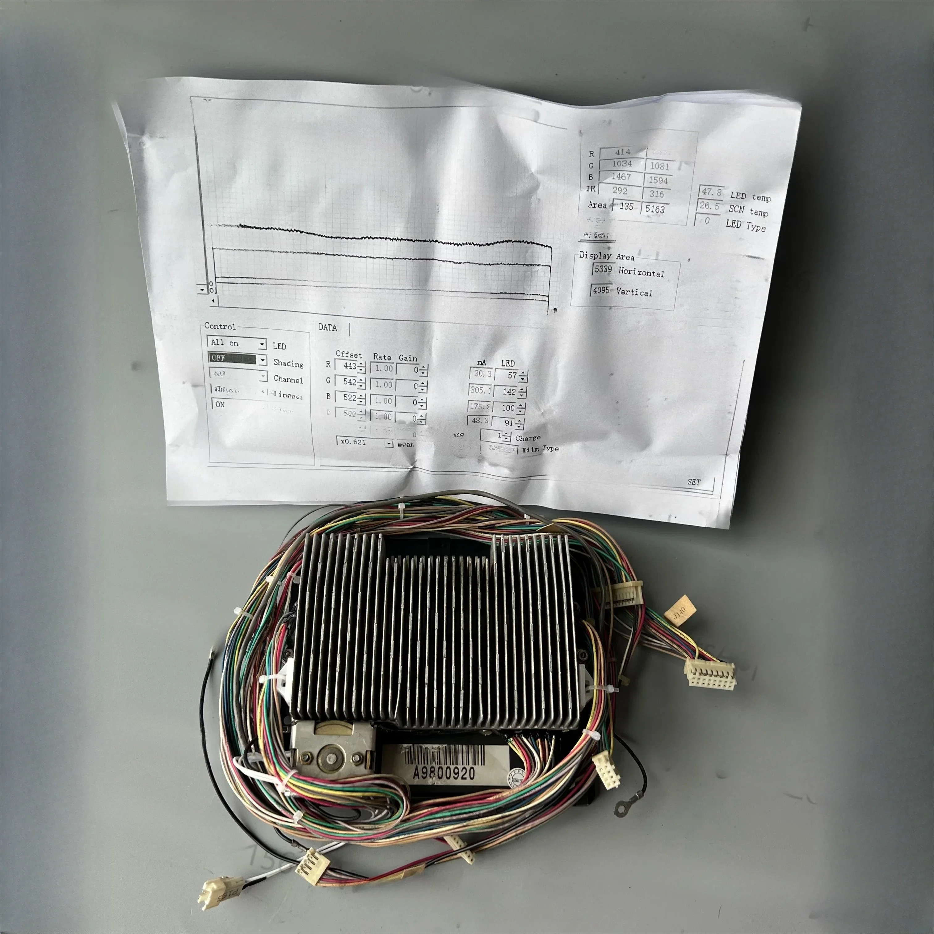 Used Noritsu LED light source Z027561 Z026386 Z026386-01 for HS-1800 S4 film scanner