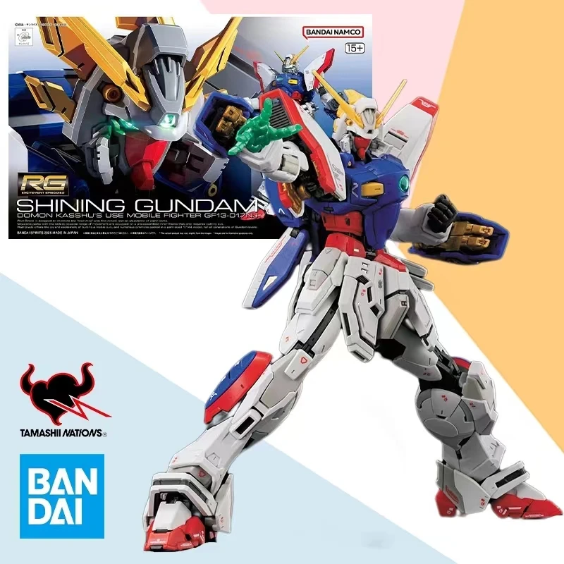 

Bandai RG Real Grade 1/144 SHINING GUNDAM Model Kit Assembly Anime Action Figure Model ROBOIT Toys Gift for Children
