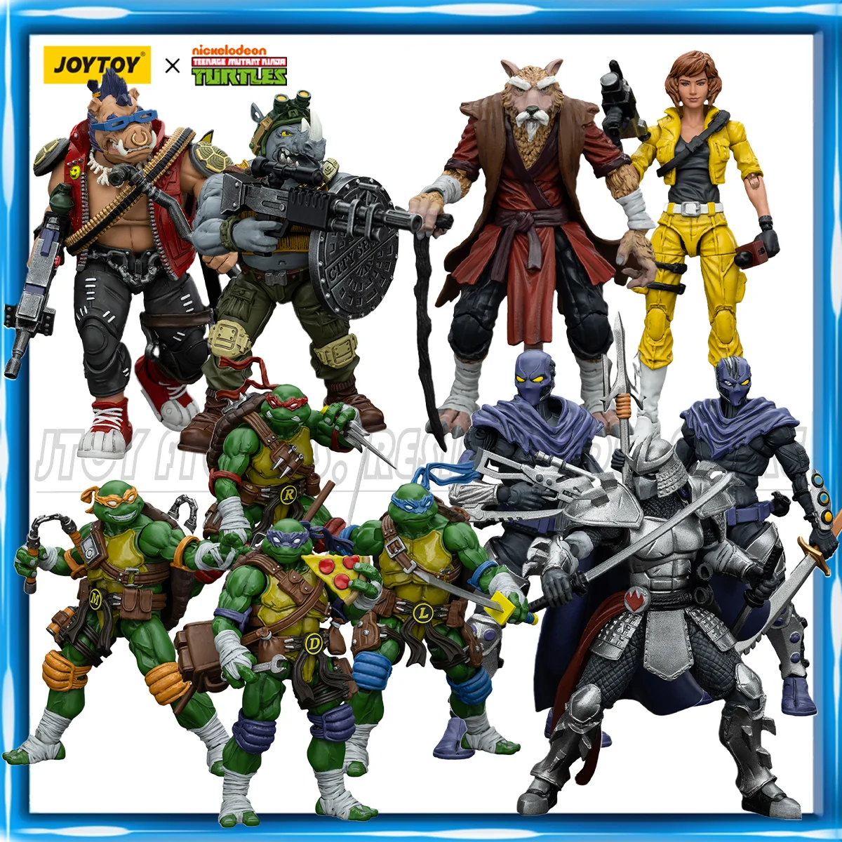 [IN STOCK]JOYTOY 1/18 Action Figure TMNT Ninja Turtles Michelangelo Donatello Leonardo Raphael Anime figures Toys Model