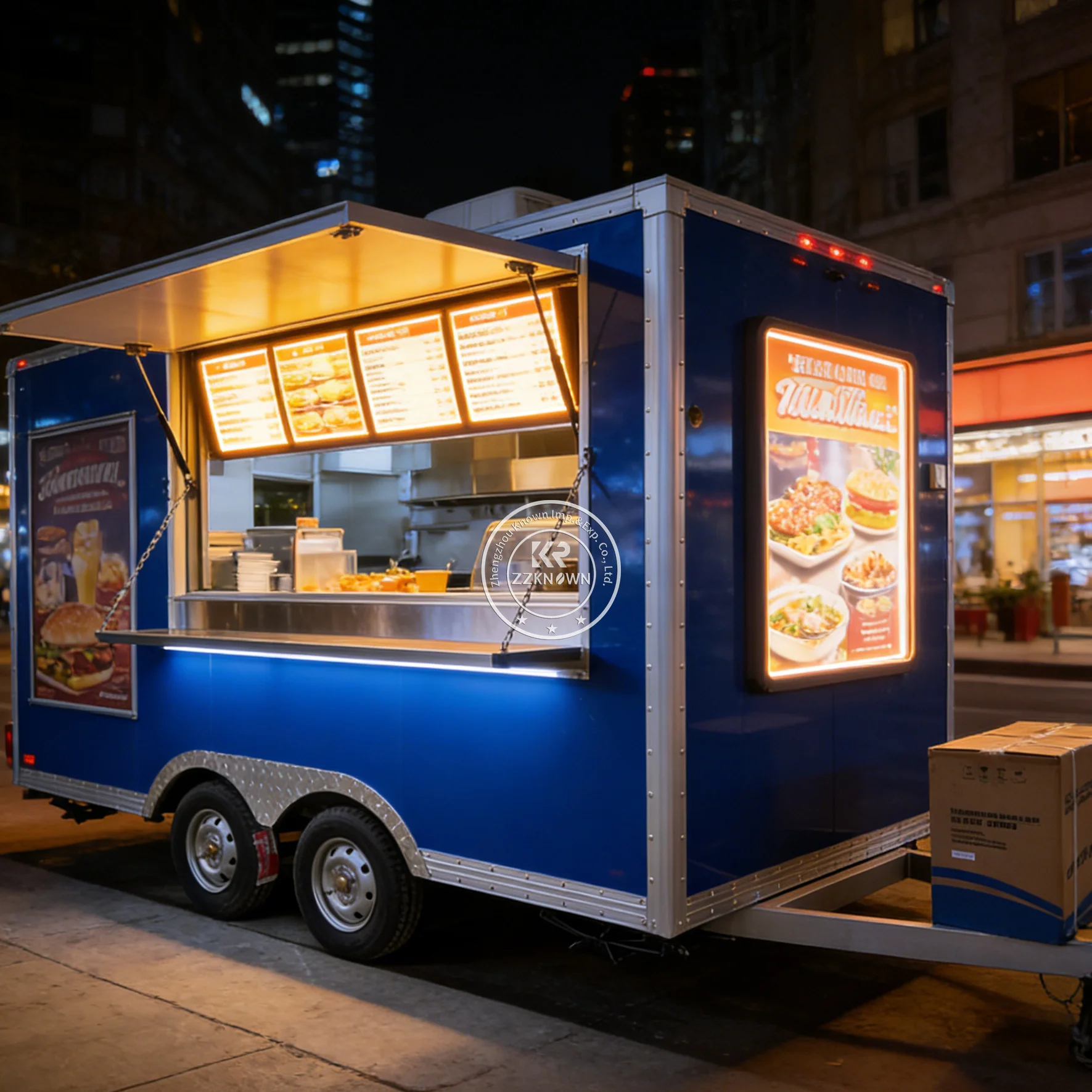 

Мобильный фургон для продажи напитков, соков, фастфуда, мороженого и хот-догов. Продается в США.