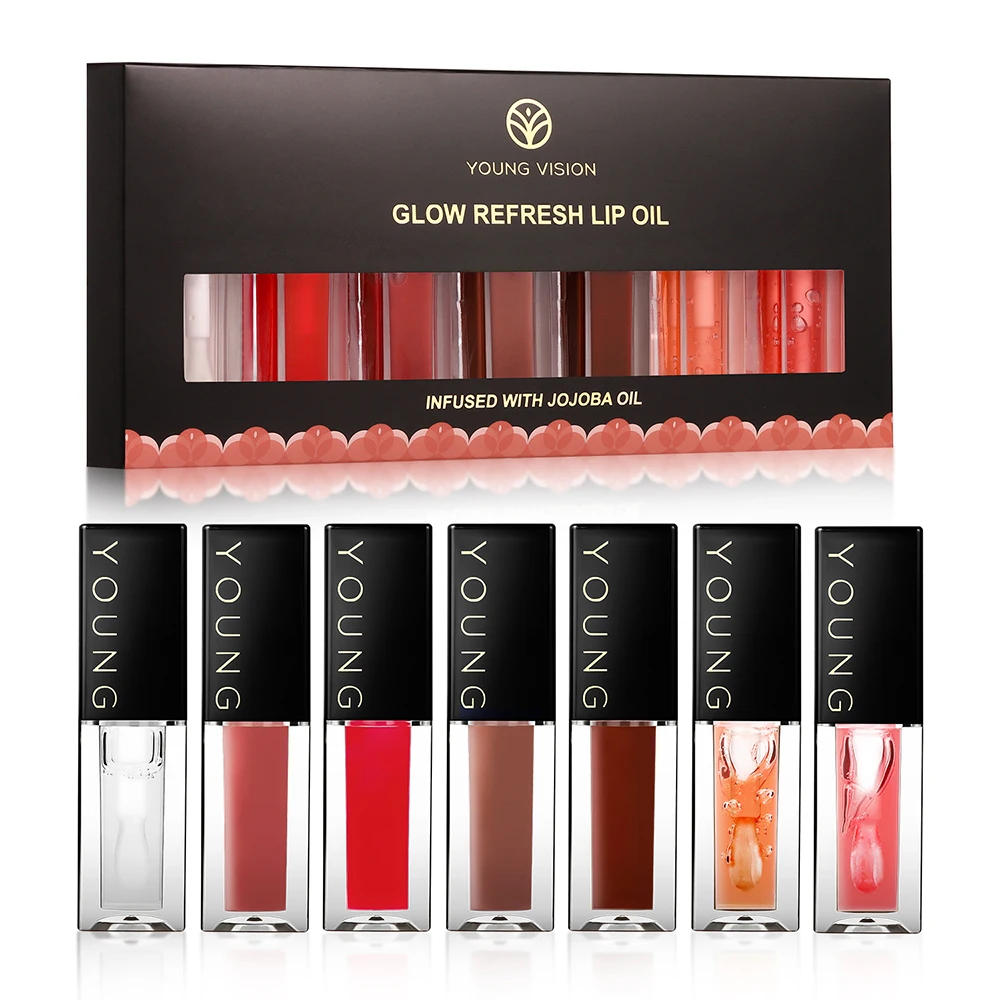YOUNG VISION   Moisturizing Lip Oil Set Plumping Lip Gloss Beauty Sensual Plumping Lip Gloss Oil Tinted Essence Set