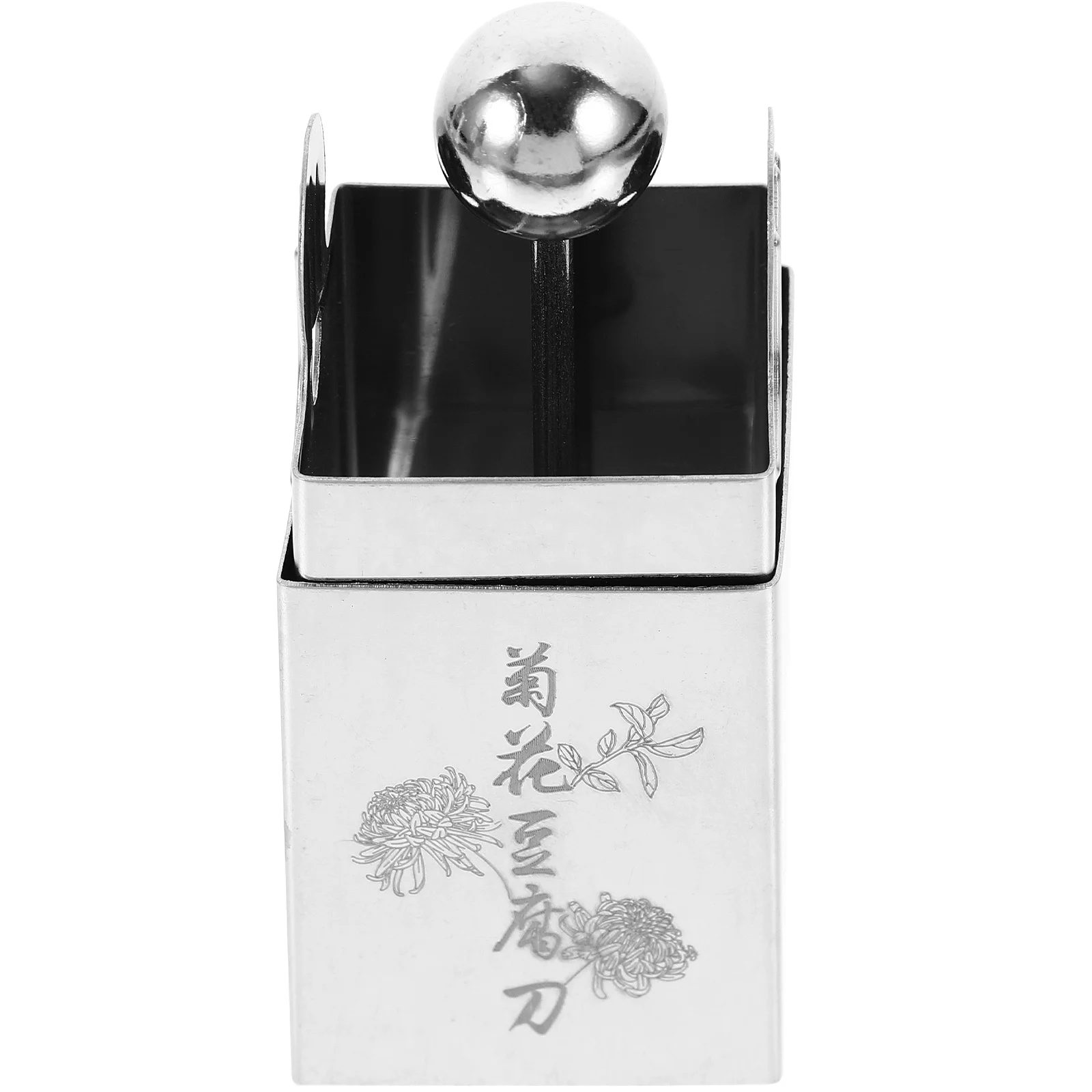 

Square Grid Stainless Steel Tofu Cutter Mold Manual Press Shredder for Cheese Tofu Chrysanthemum Shape Easy Clean