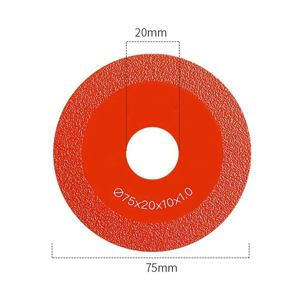 1x 75mm Metal Cutting Disc Anngle Grinder Grinding Wheels For Glass Porcelain Cut Off Wheel Reinforced Emery Cutting Blade