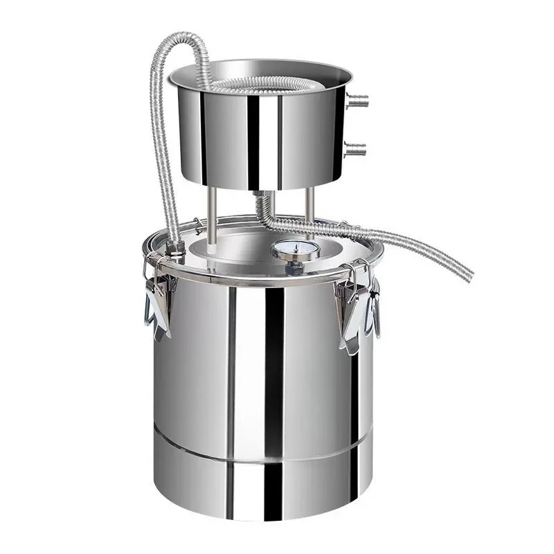 10L/22L Stainless Steel Distiller Kit Home Spirits Wine Maker for Water & Essential Oil Brewing