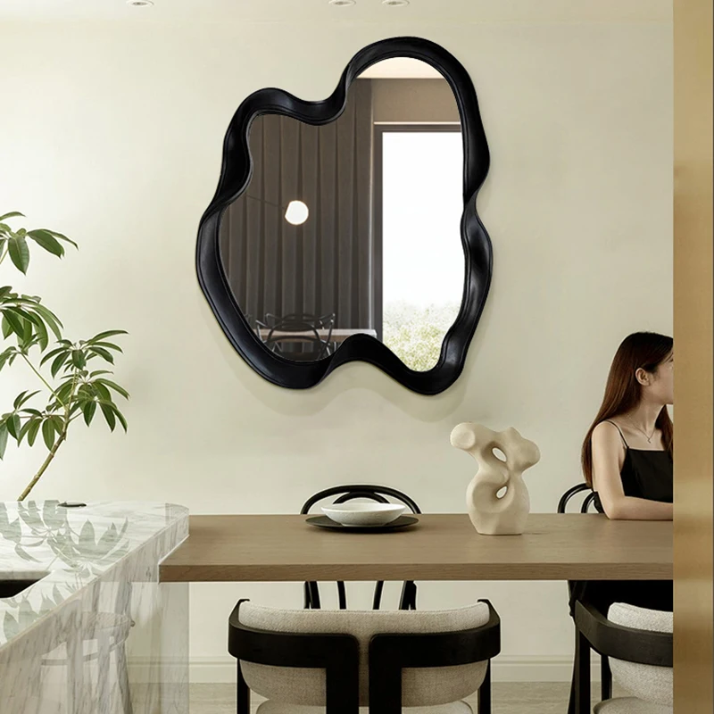 Bathroom Shower Mirror Decoration Home Living Room Wall Art Irregular Floor Mirrors Decor Accessories Espelho Desktop Decoration