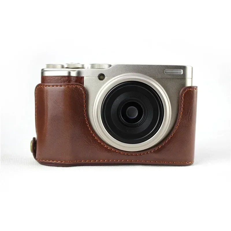 New PU Leather Camera Case Half Body Cover For Fujifilm XF10 FUJI X-F10 Openning Bottom Case Black Brown Coffee