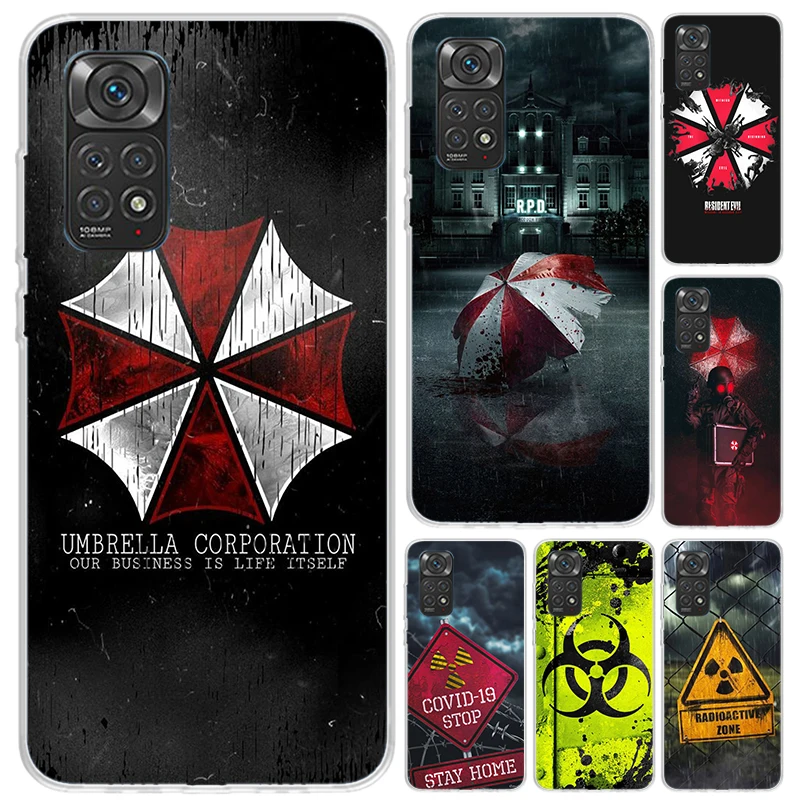 Shaped Umbrella Phone Case for Xiaomi Redmi Note 15 14 14S 13 12S 12 Pro 11S 11 Plus 11T 11E 10S Soft Funda Print Shell Redmi No