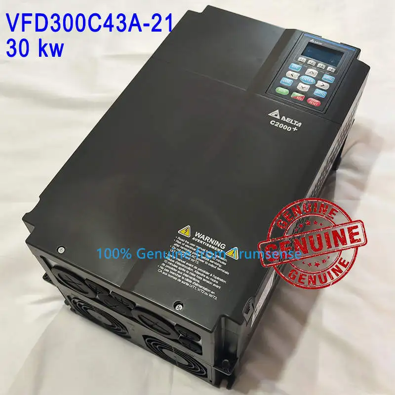 Genuine Delta VFD-C2000+ Series VFD300C43A-21 30Kw Frequency Inverter 460V AC 3 Phase Input