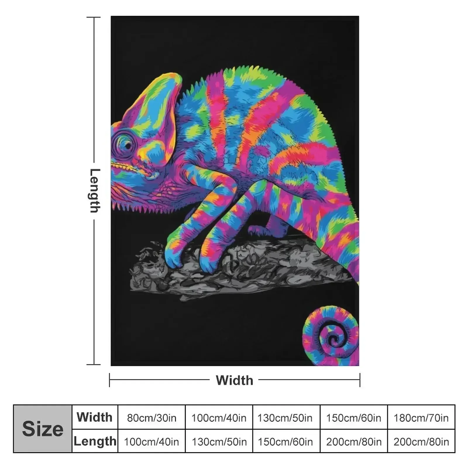 Colorful Chameleon Throw Blanket Baby Bed linens Giant Sofa Luxury Thicken Blankets