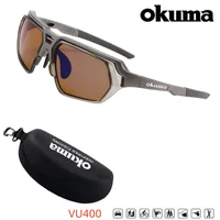 OKUMA Nuevas gafas de pesca para exteriores con polarización UV400 para encontrar peces, adecuadas para ciclismo, senderismo y montañismo.