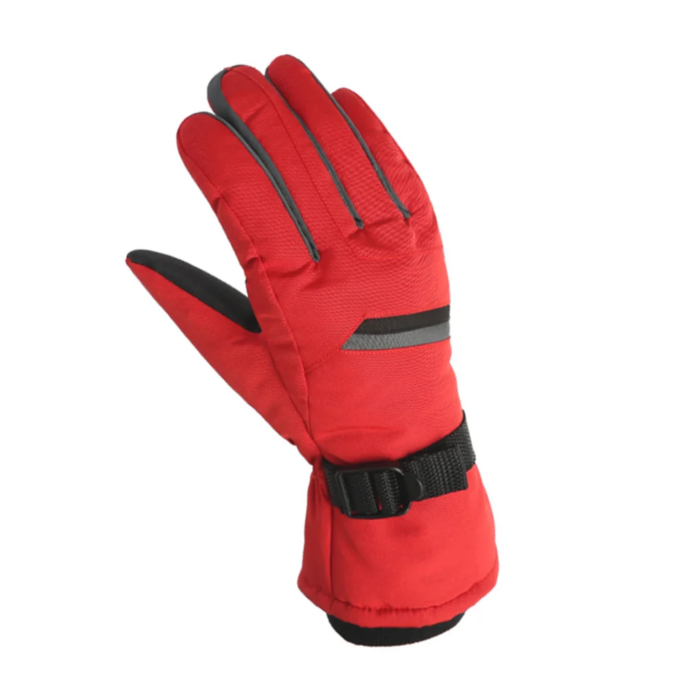 

1Pair Skiing Gloves Enhanced Grip Anti Pattern Design Protective Hand Gear for Cycling Trekking Mountaineering Winter Use