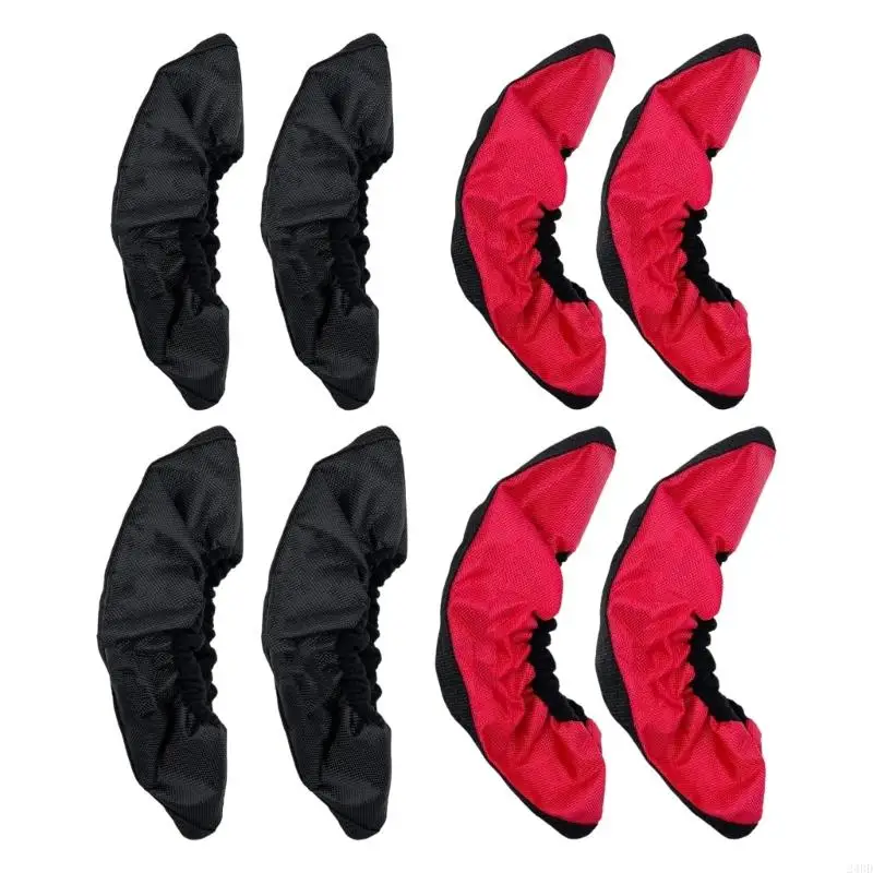 الجليد سكيت بليد الحرس غطاء قماش واقي عالمي لهوكي الشكل الزلاجات قابل للتعديل الأشرطة الآمنة 24BD