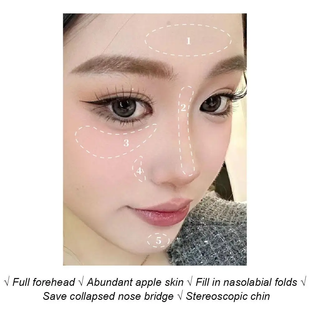 2 In 1 White Highlighter Powder Blusher Palettes Pigment Waterproof Korean Makeup Lasting Brightening Cosmetics T7N4