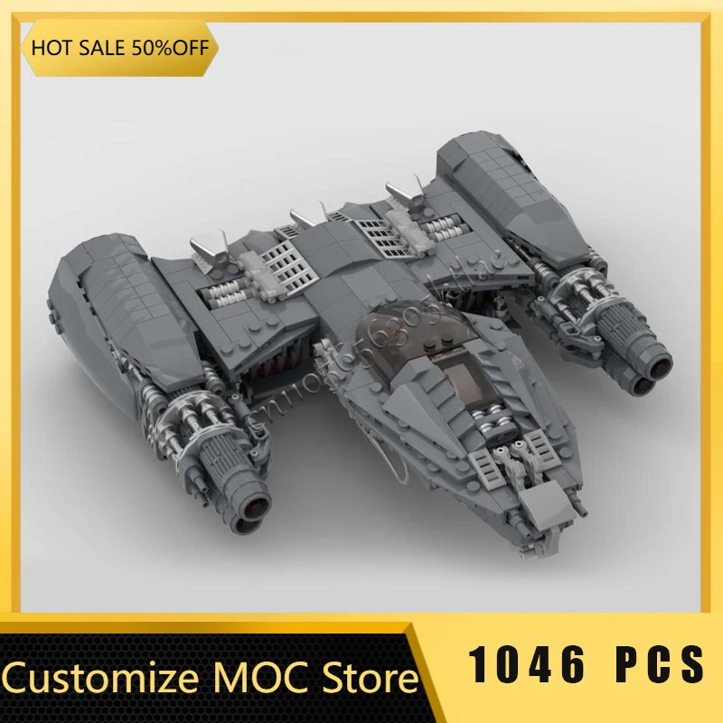 

1046 Parts Moc Star Battle Fusion Spacecraft Model Building Blocks Bricks Diy Creative Assembly Educational Toys Children Gifts