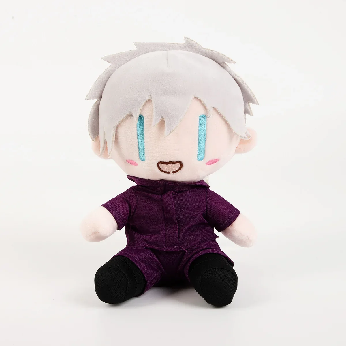 23CM Jujutsu Kaisen Satoru Gojo Kawaii Plush Pendant Round Dumpling Tumbler Peripheral Collection Accompany Gifts Toys Game