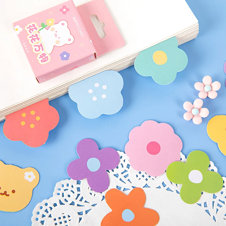 46 stuks per doos bloemen decoraties stickers DIY plakboeken collages dagboek decoratieve creatieve briefpapier stickers