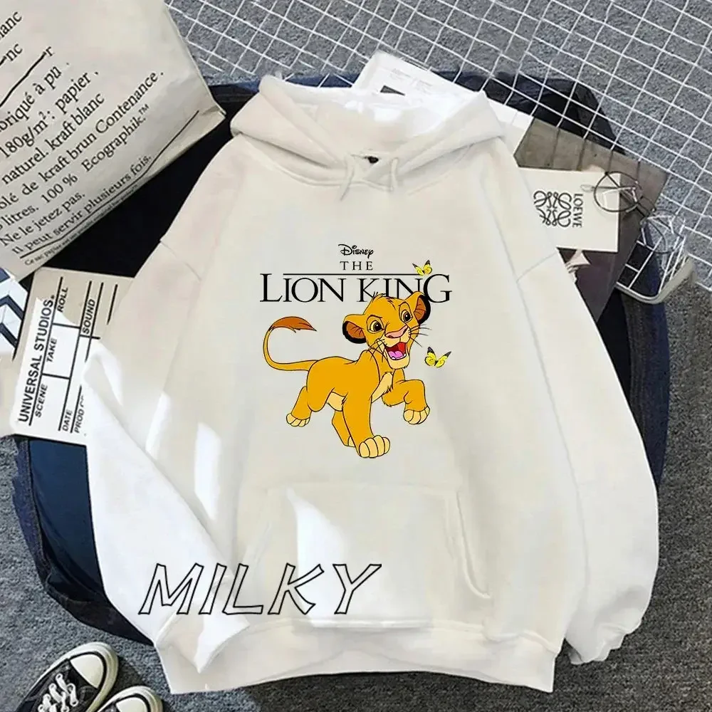 

Women Spring Autumn New The Lion King Simba Hoodies HAKUNA MATATA Loose Long Sleeve Round Neck Top Pullover for Woman