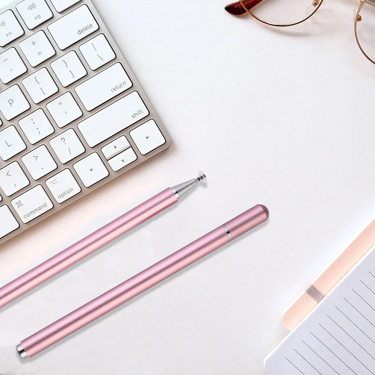 

1Pcs Magnetic Capacitive Stylus Pen for Point Reading Machine Tablet Computer Touch Screen Devices Rose Gold Compatible with All