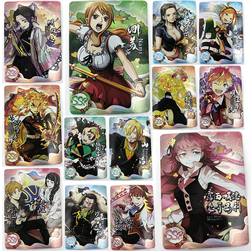 

Anime Goddess Story Collectible Cards Nami Nico Robin Kochou Shinobu Rengoku Kyoujurou Christmas Birthday Gifts Children's Toys