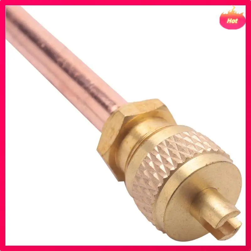 AD-50 Valve 1/4 Inch SAE X 1/4 Inch OD X 4 Inch Stem Core AC Refrigeration