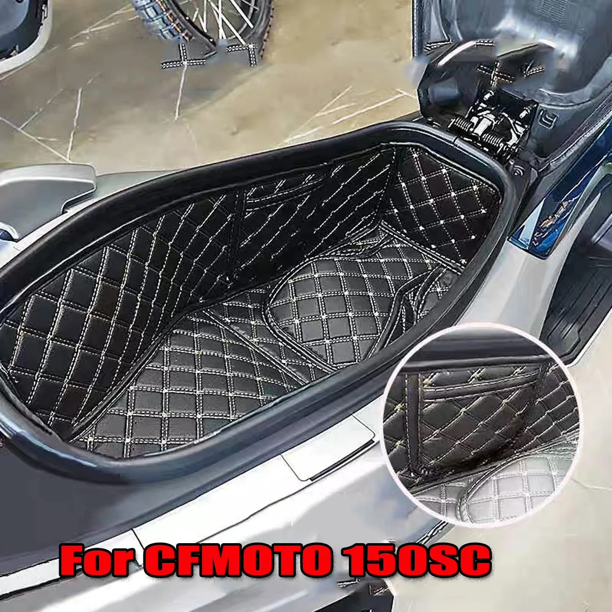 

Подкрылок багажника мотоцикла, подушка сиденья, защитный вкладыш ведра, подходит для CFMOTO 150SC SC150