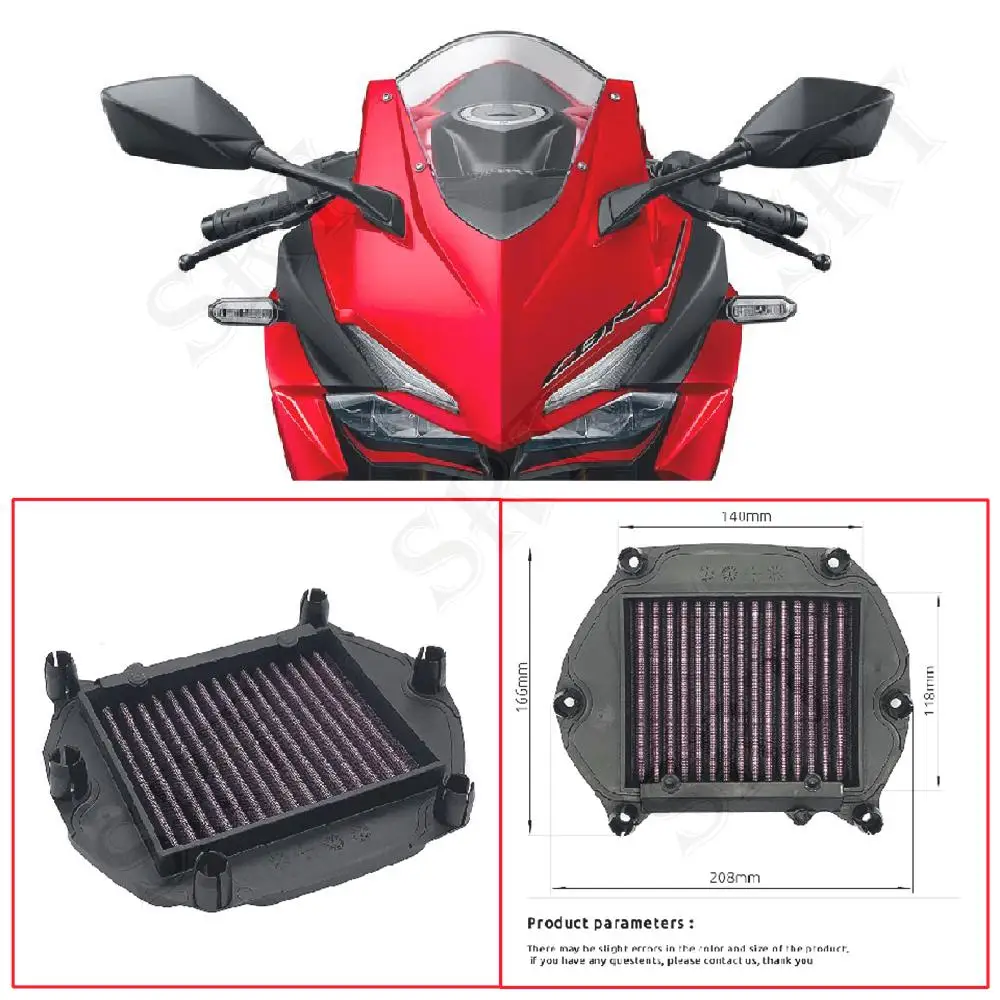 Fit For Honda CBR 250RR CBR250RR ABS 2017-2024 Motorcycle Accessories Air Intake Filter Air-Cleaner Element Replace Part